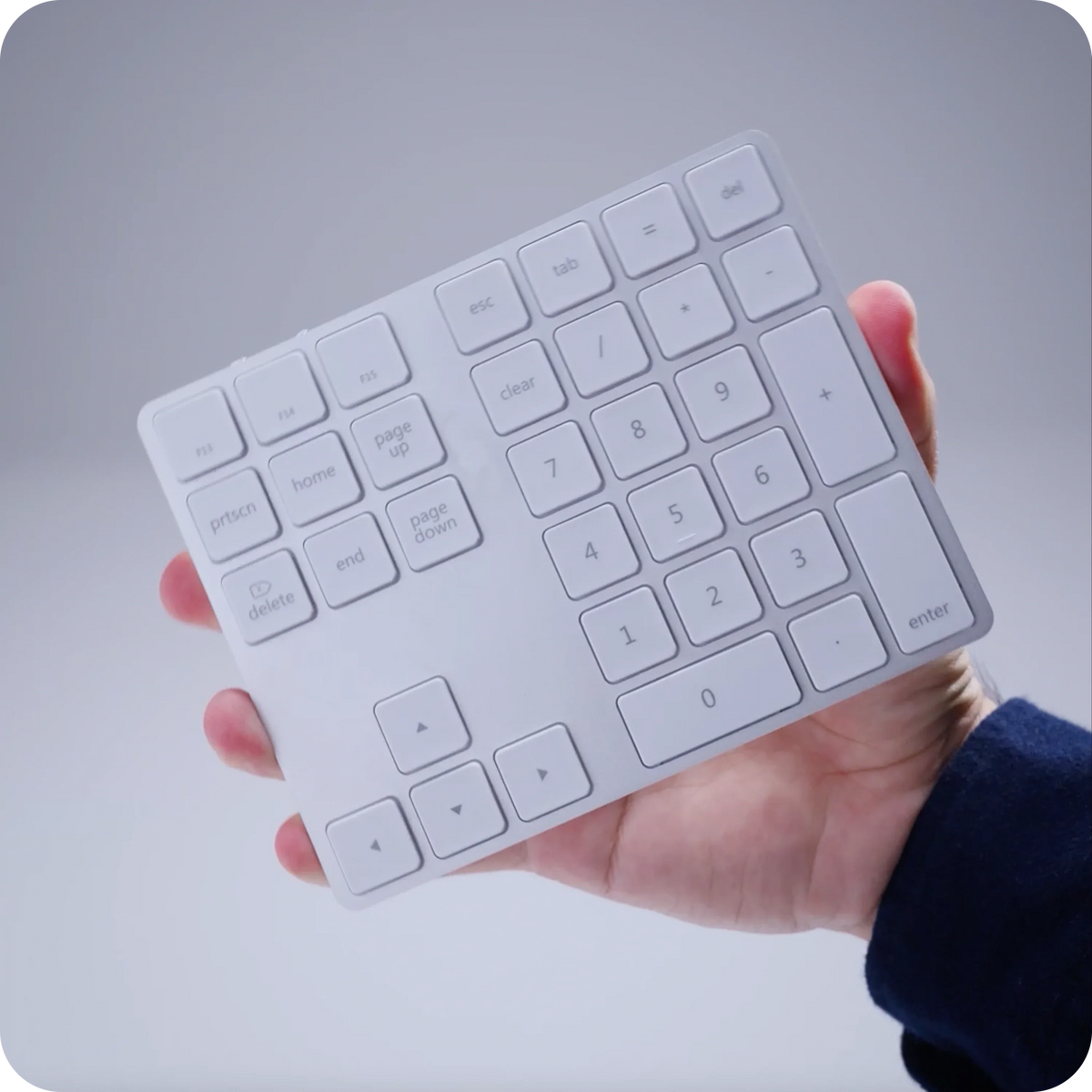 Aluminum Slim Rechargeable Bluetooth Keypad